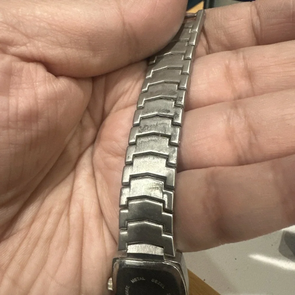 Vintage‎ Working Tropicana Express Silver Ladies Watch New Battery 21mm Fit 7.5